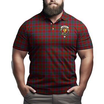 Sinclair Tartan Men's Polo Shirt with Family Crest
