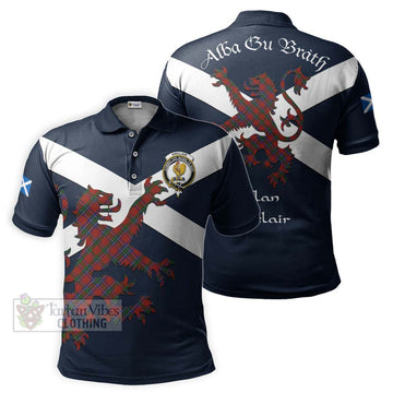 Tartan Vibes Clothing Sinclair Tartan Lion Rampant Polo Shirt – Proudly Display Your Heritage with Alba Gu Brath and Clan Name