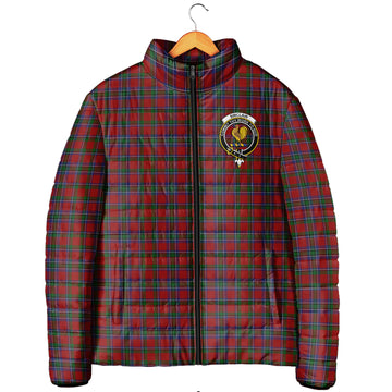 Sinclair Tartan Padded Jacket with Family Crest