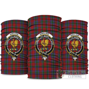 Sinclair Tartan Neck Gaiters, Tartan Bandanas, Tartan Head Band with Family Crest