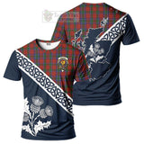 Sinclair Tartan T-Shirt Featuring Thistle and Scotland Map Kid's Shirt - Tartanvibesclothing Store