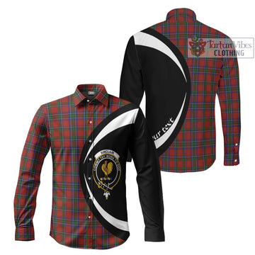 Sinclair Tartan Long Sleeve Button Up with Family Crest Circle Style