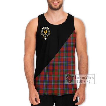 Sinclair Tartan Men's Tank Top with Family Crest and Military Logo Style Men - Tartanvibesclothing Shop