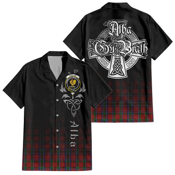 Sinclair Tartan Hawaiian Shirt Shirt Featuring Alba Gu Brath Family Crest Celtic Inspired