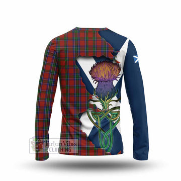Sinclair Tartan Family Crest Long Sleeve T-Shirt Scottish Thistle Celtic Inspired