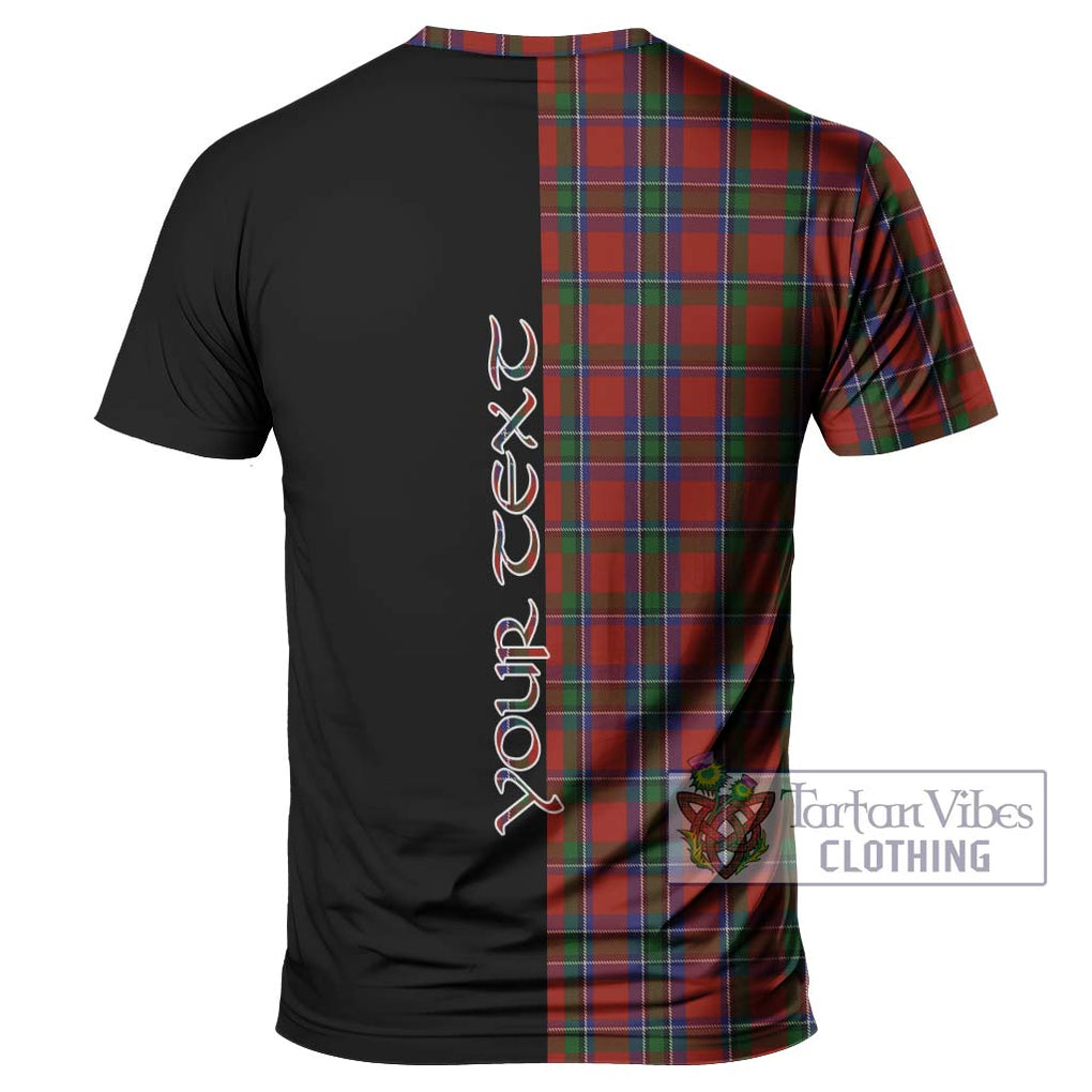 Sinclair Tartan T-Shirt with Family Crest and Half Of Me Style - Tartanvibesclothing Shop