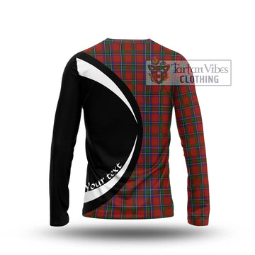 Sinclair Tartan Long Sleeve T-Shirt with Family Crest Circle Style