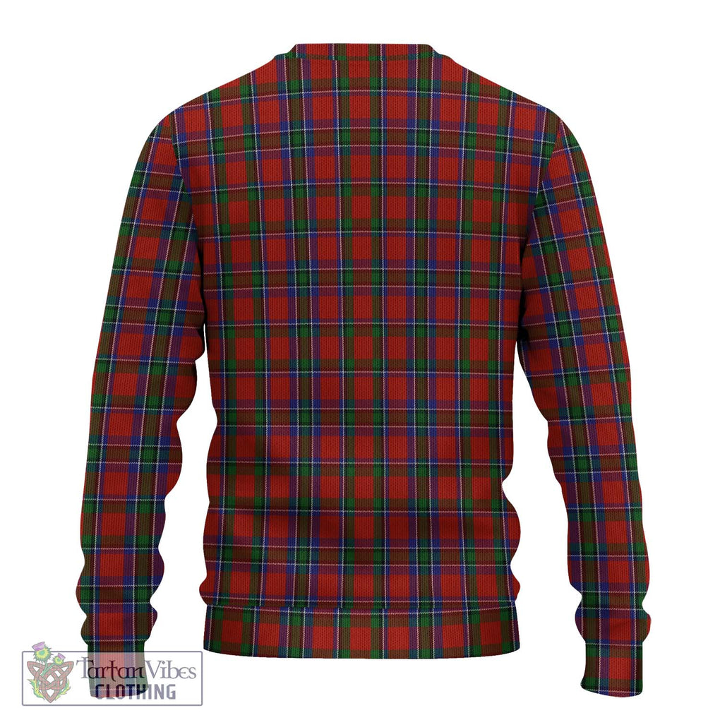 Sinclair Tartan Knitted Sweater with Family Crest DNA In Me Style - Tartanvibesclothing Shop