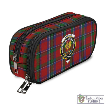 Sinclair Tartan Pen and Pencil Case with Family Crest