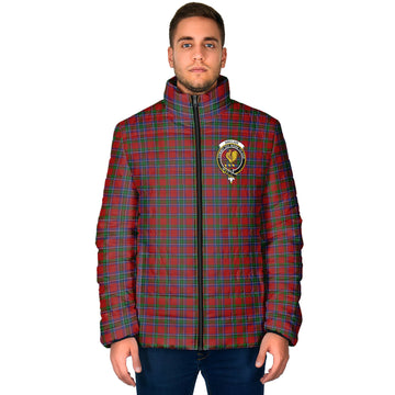 Sinclair Tartan Padded Jacket with Family Crest