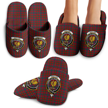 Sinclair Tartan Home Slippers with Family Crest