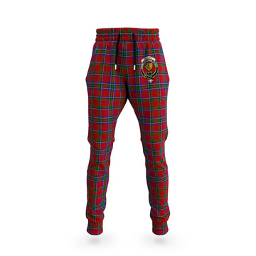 Sinclair Tartan Joggers Pants with Family Crest
