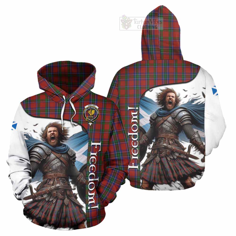 Tartan Vibes Clothing Sinclair Crest Tartan Hoodie Inspired by the Freedom of Scottish Warrior