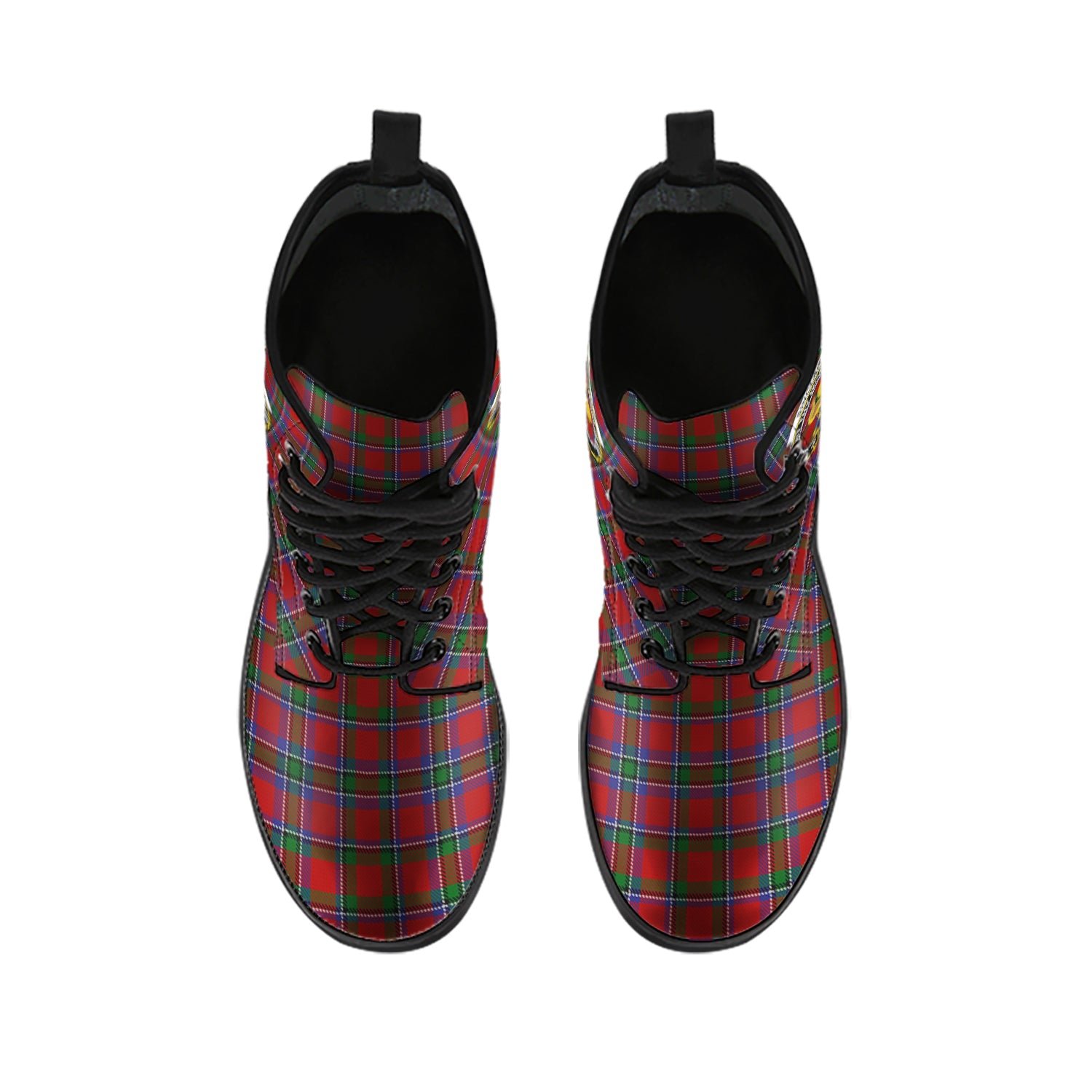 sinclair-tartan-leather-boots-with-family-crest