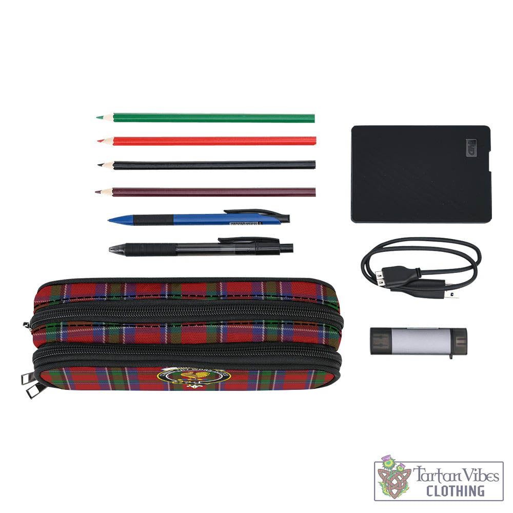 Tartan Vibes Clothing Sinclair Tartan Pen and Pencil Case with Family Crest