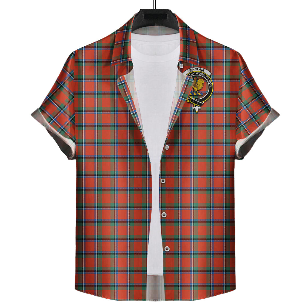 sinclair-ancient-tartan-short-sleeve-button-down-shirt-with-family-crest