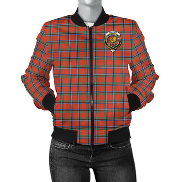 Sinclair Ancient Tartan Bomber Jacket with Family Crest
