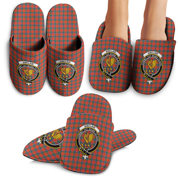 Sinclair Ancient Tartan Home Slippers with Family Crest