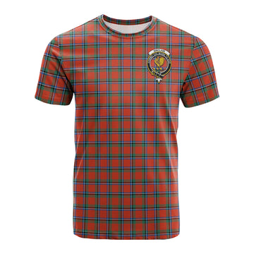 Sinclair Ancient Tartan T-Shirt with Family Crest