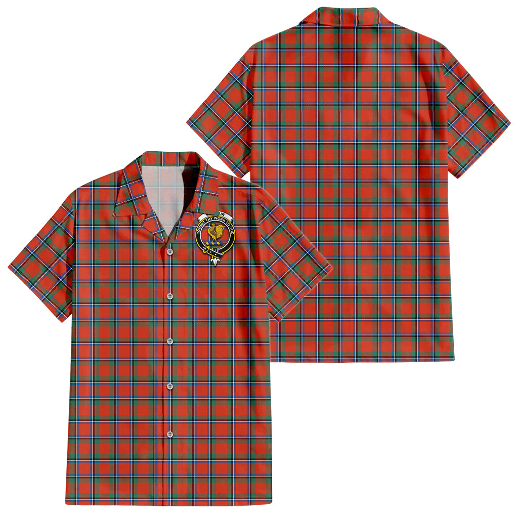 sinclair-ancient-tartan-short-sleeve-button-down-shirt-with-family-crest