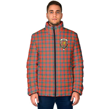 Sinclair Ancient Tartan Padded Jacket with Family Crest
