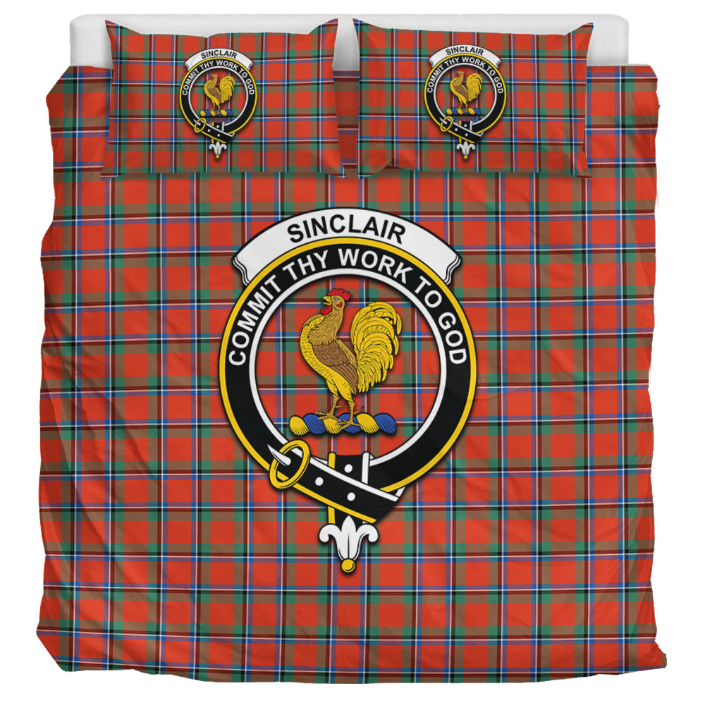 sinclair-ancient-tartan-bedding-set-with-family-crest