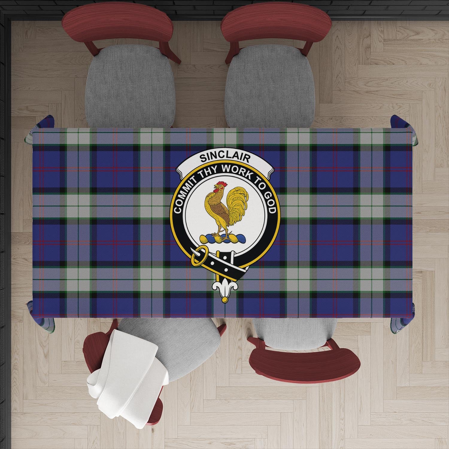 sinclair-dress-tatan-tablecloth-with-family-crest