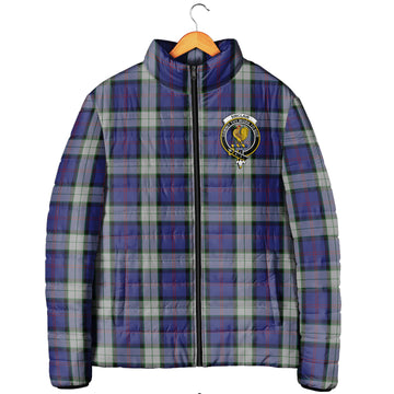 Sinclair Dress Tartan Padded Jacket with Family Crest