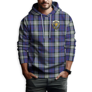 Sinclair Dress Tartan Hoodie with Family Crest