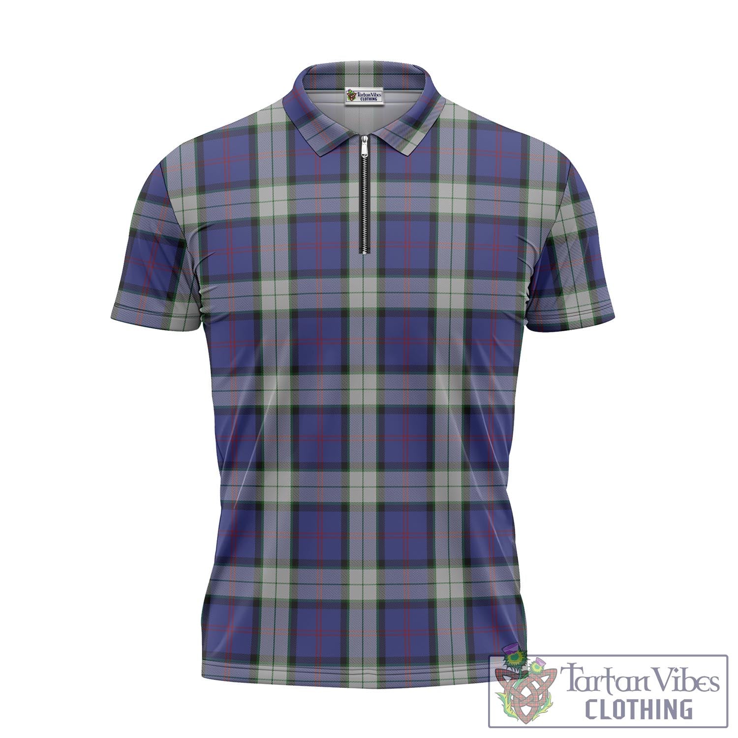 Tartan Vibes Clothing Sinclair Dress Tartan Zipper Polo Shirt