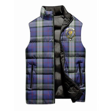 Sinclair Dress Tartan Sleeveless Puffer Jacket with Family Crest