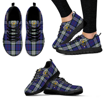 Sinclair Dress Tartan Sneakers with Family Crest