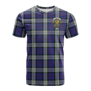 Sinclair Dress Tartan T-Shirt with Family Crest