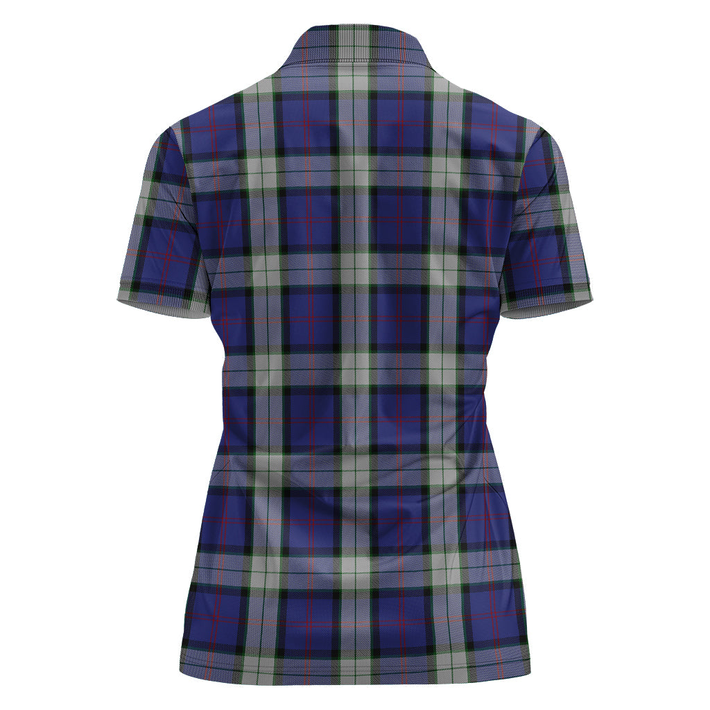 sinclair-dress-tartan-polo-shirt-with-family-crest-for-women