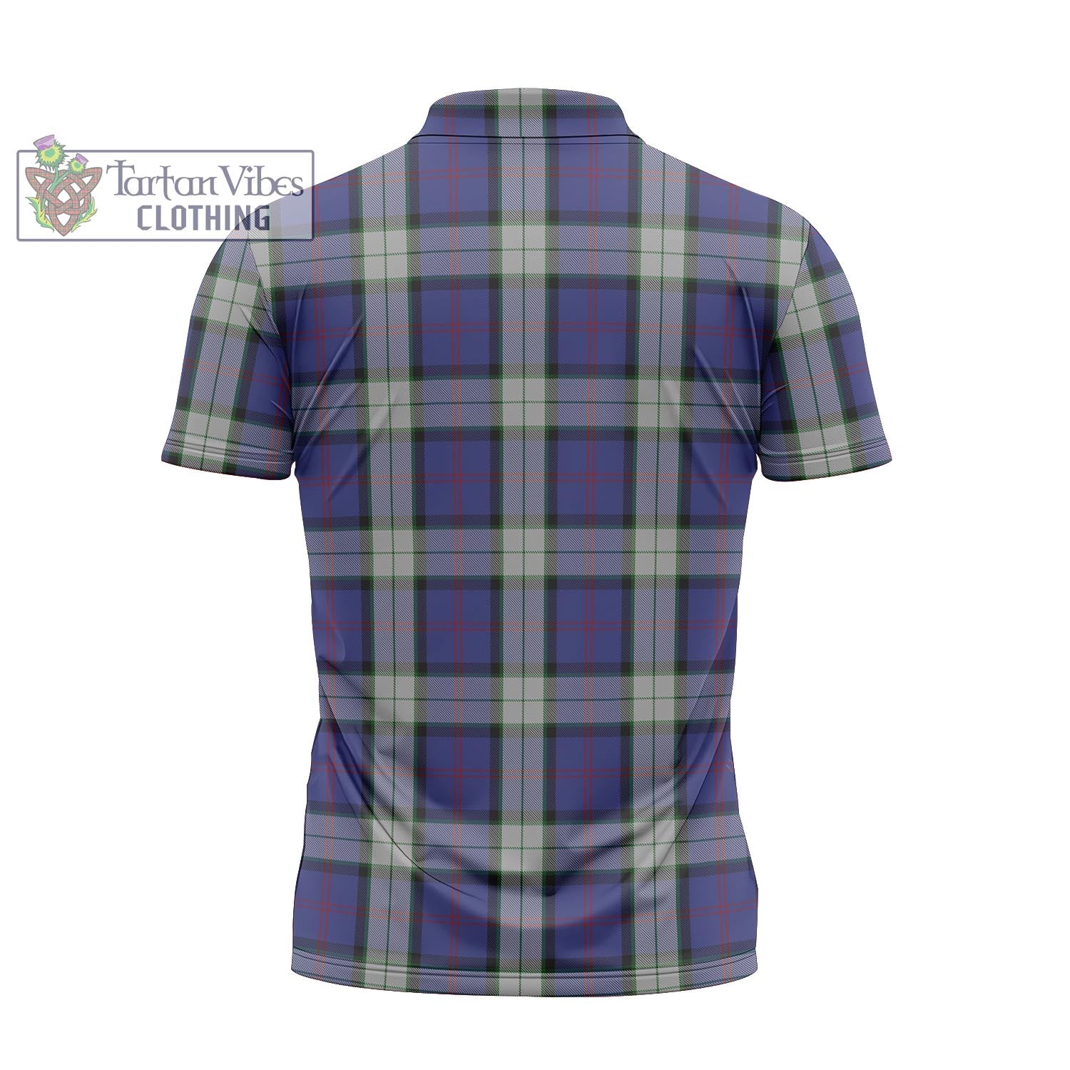 Tartan Vibes Clothing Sinclair Dress Tartan Zipper Polo Shirt with Family Crest