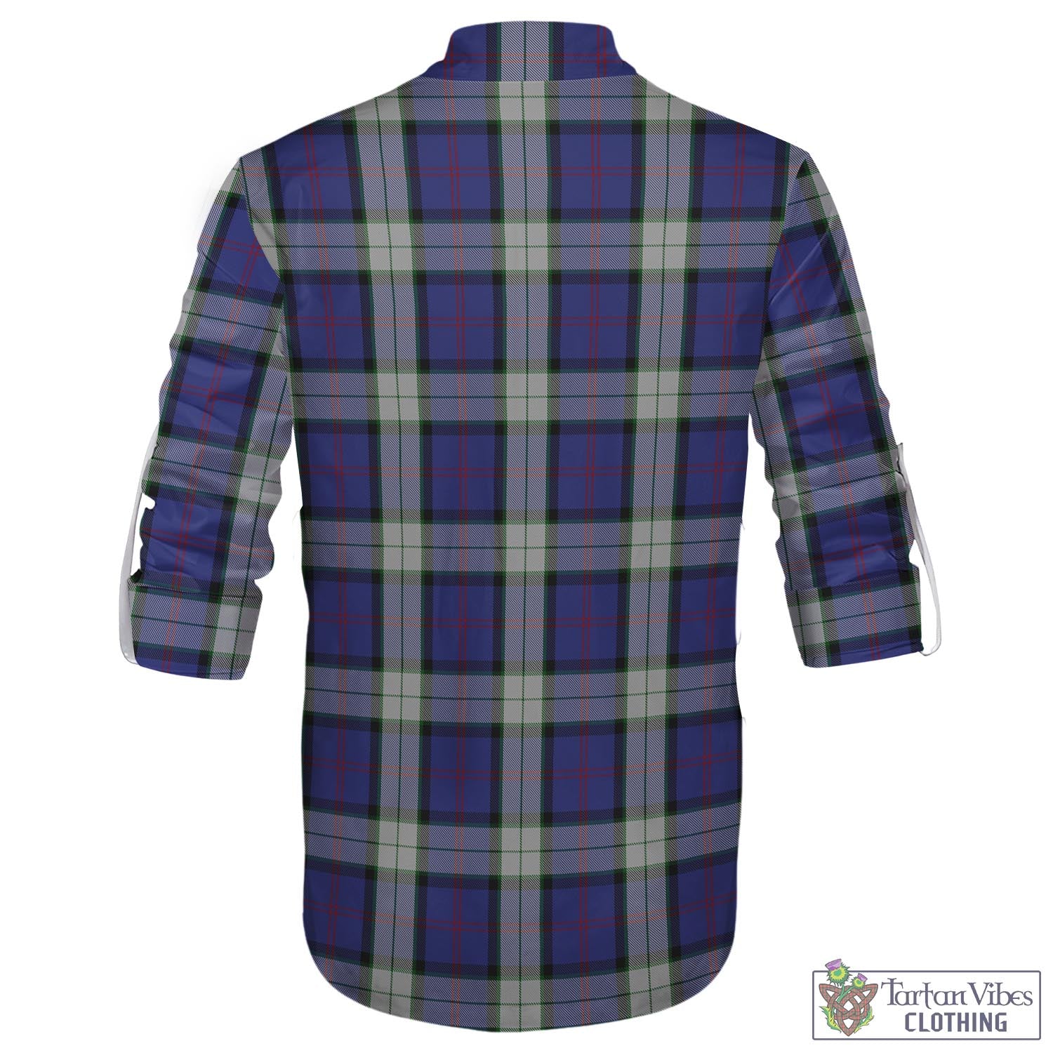 Tartan Vibes Clothing Sinclair Dress Tartan Men's Scottish Traditional Jacobite Ghillie Kilt Shirt