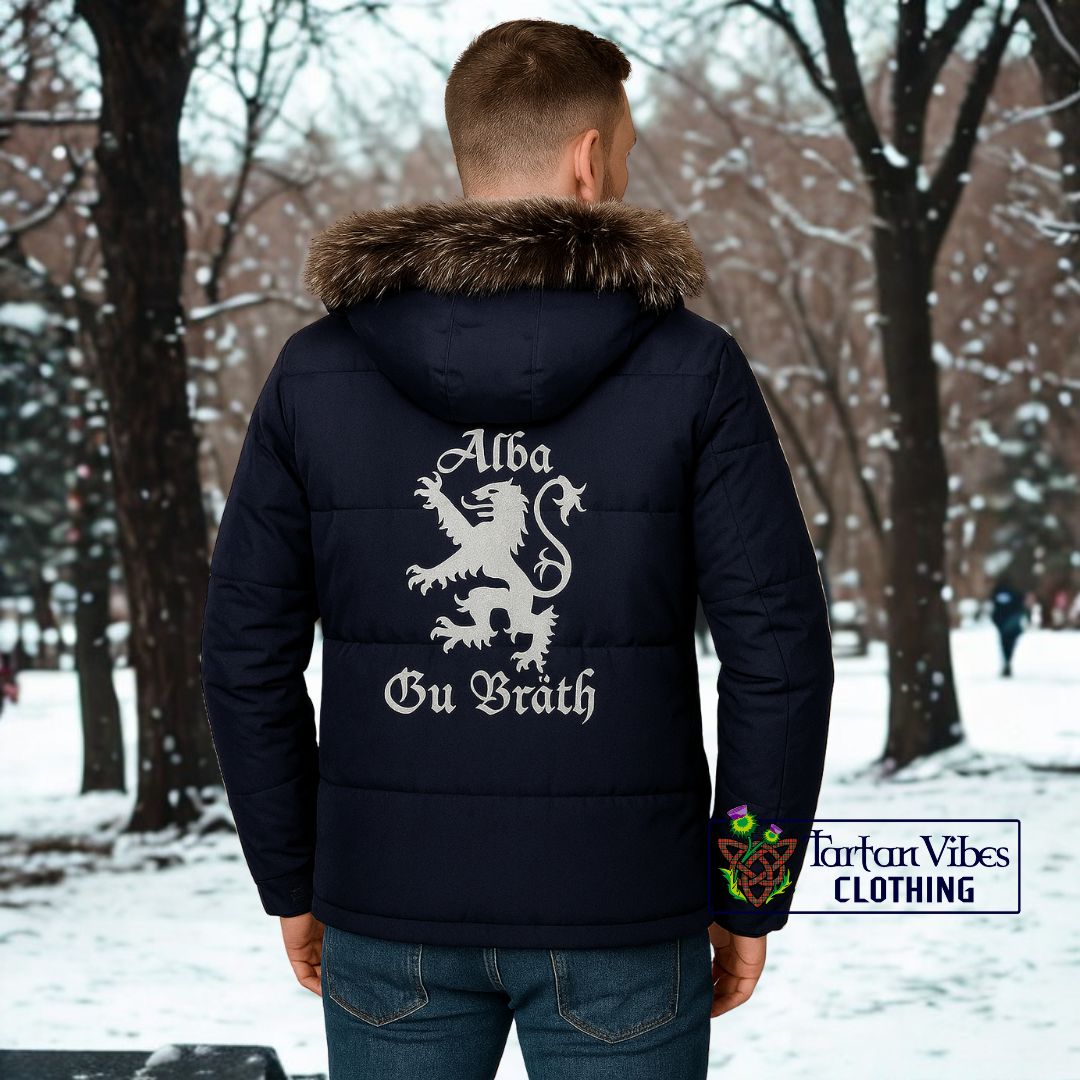 Sinclair Family Crest Parka Jacket Lion Rampant Alba Gu Bràth Style