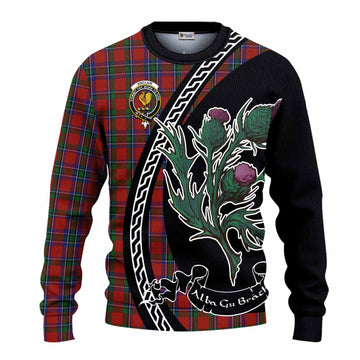 Sinclair Family Crest Tartan Knitted Sweater Alba Thistle Inspired