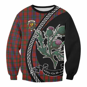 Sinclair Family Crest Tartan Sweatshirt Alba Thistle Inspired