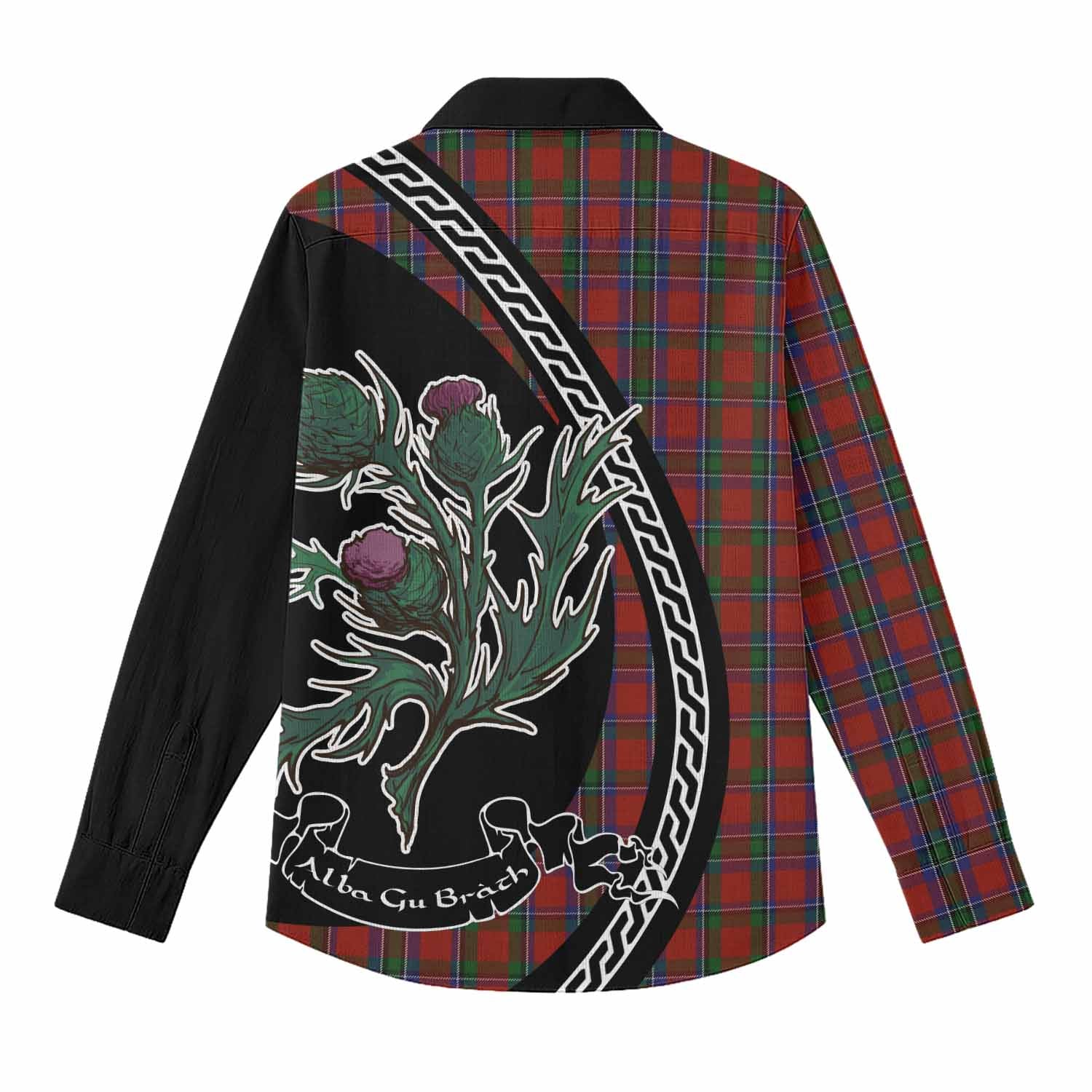 Sinclair Family Crest Tartan Women Casual Shirt Alba Thistle Inspired - Tartan Vibes Clothing