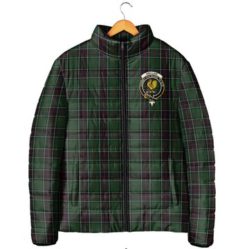 Sinclair Hunting Tartan Padded Jacket with Family Crest