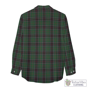 Sinclair Hunting Tartan Womens Casual Shirt with Family Crest