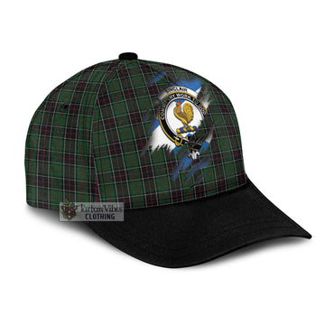 Sinclair Hunting Tartan Classic Cap with Family Crest In Me Style