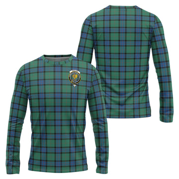 Sinclair Hunting Ancient Tartan Long Sleeve T-Shirt with Family Crest