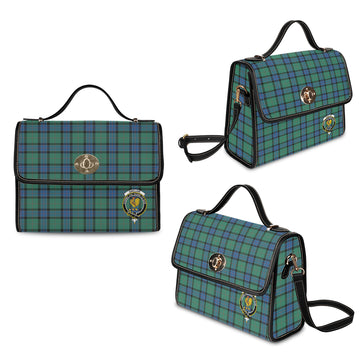 Sinclair Hunting Ancient Tartan Waterproof Canvas Bag with Family Crest