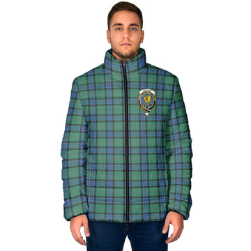Sinclair Hunting Ancient Tartan Padded Jacket with Family Crest