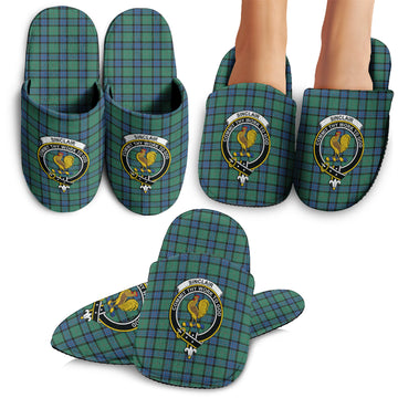 Sinclair Hunting Ancient Tartan Home Slippers with Family Crest
