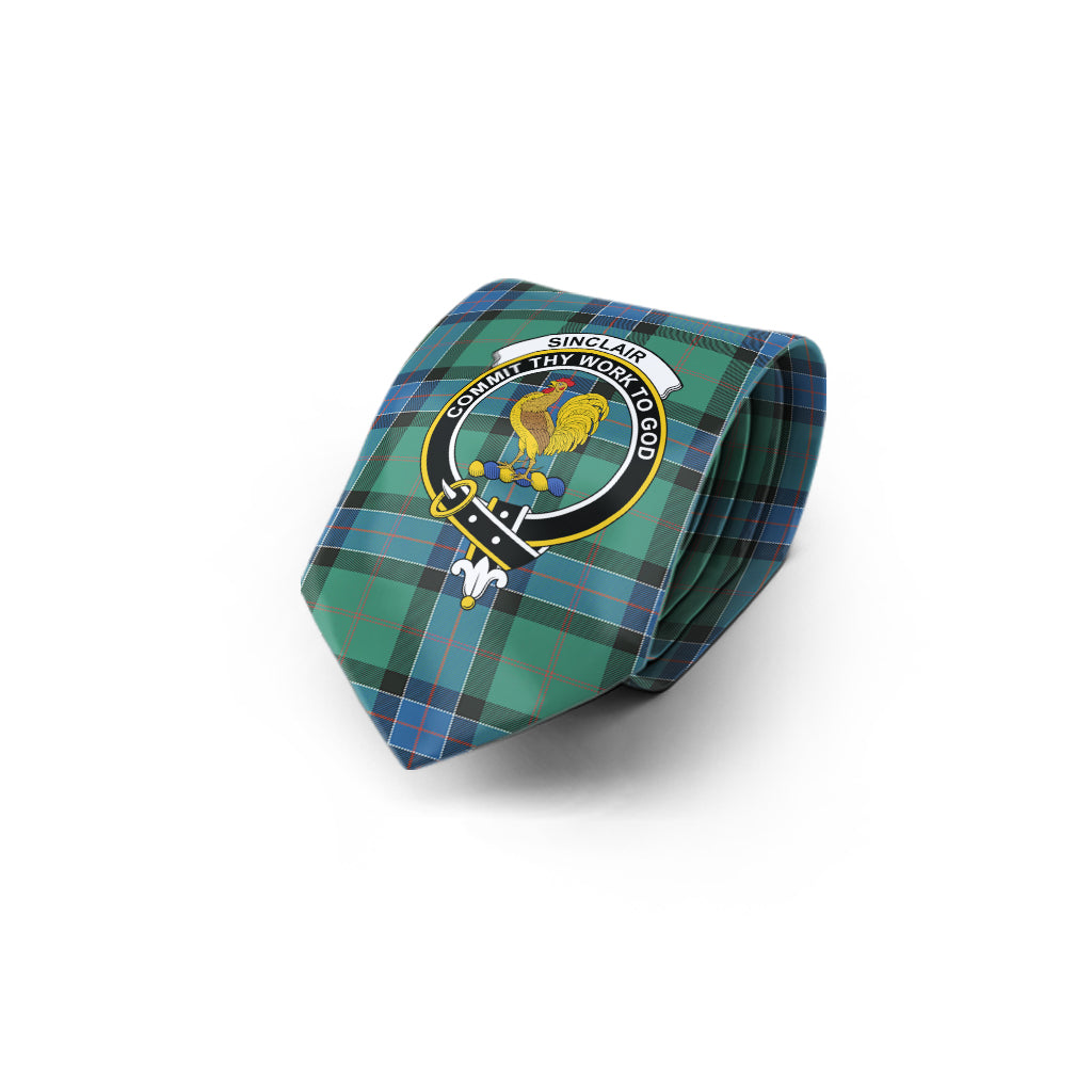 sinclair-hunting-ancient-tartan-classic-necktie-with-family-crest