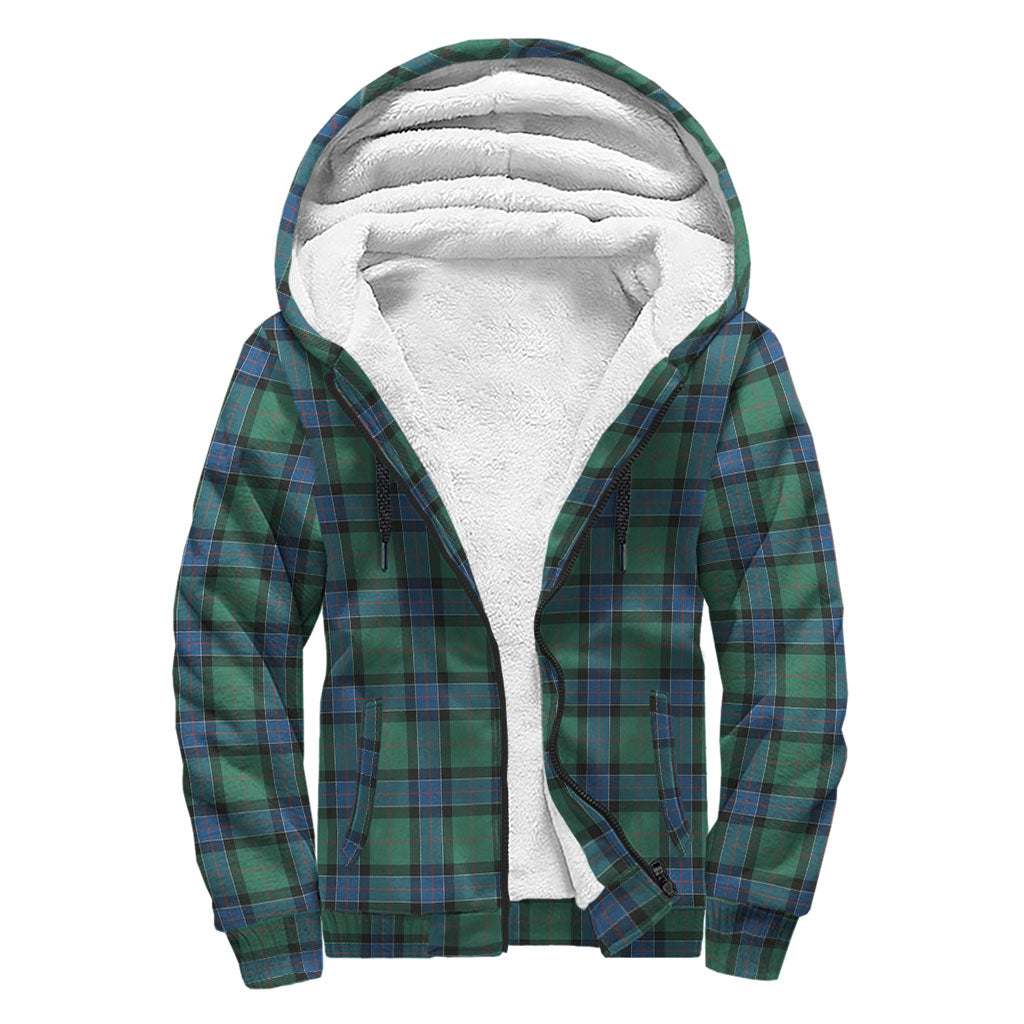 sinclair-hunting-ancient-tartan-sherpa-hoodie-with-family-crest