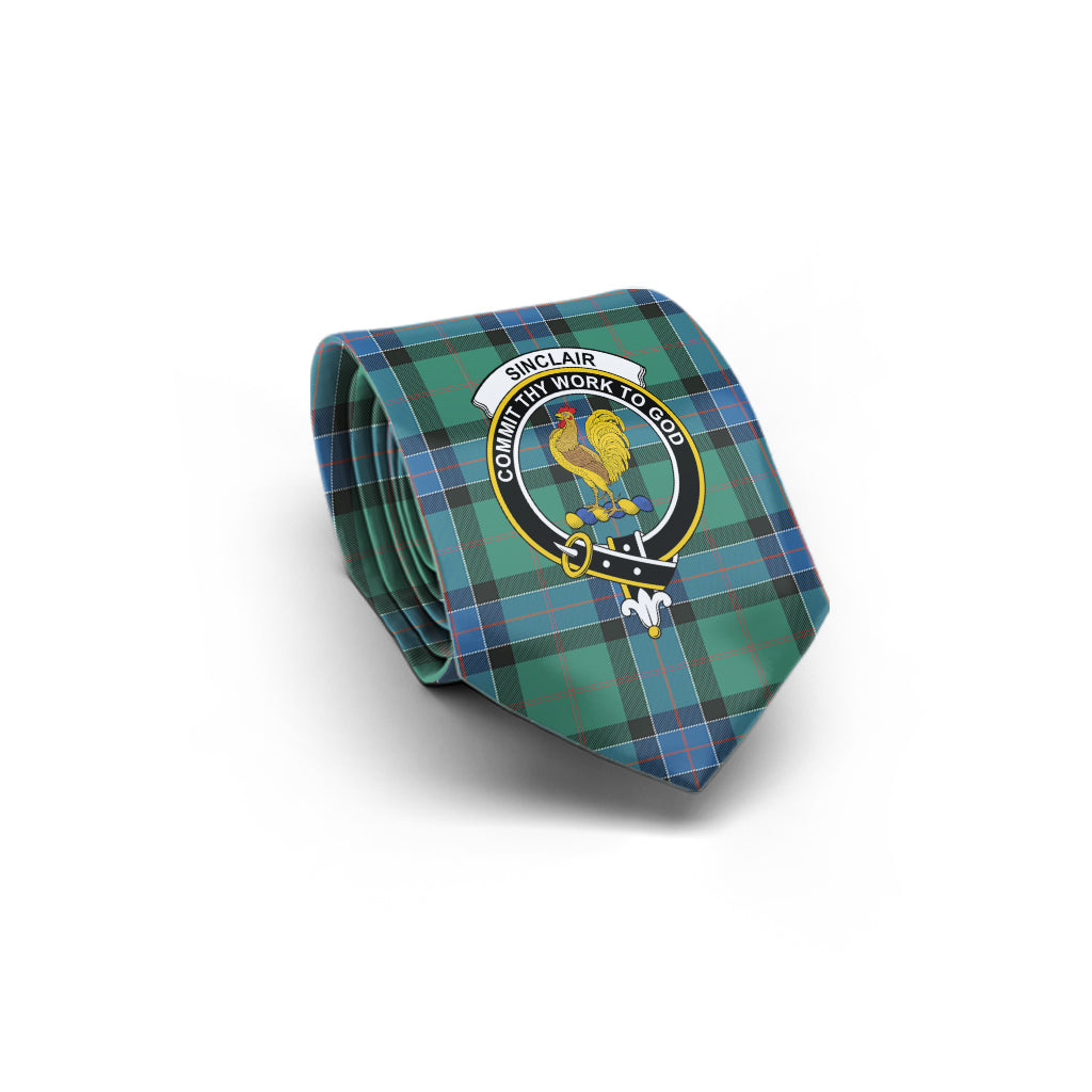 sinclair-hunting-ancient-tartan-classic-necktie-with-family-crest